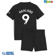 Manchester City Erling Haaland #9 Gostujuci Dres za djecu 2025-26 Kratak Rukav (+ Kratke hlače)